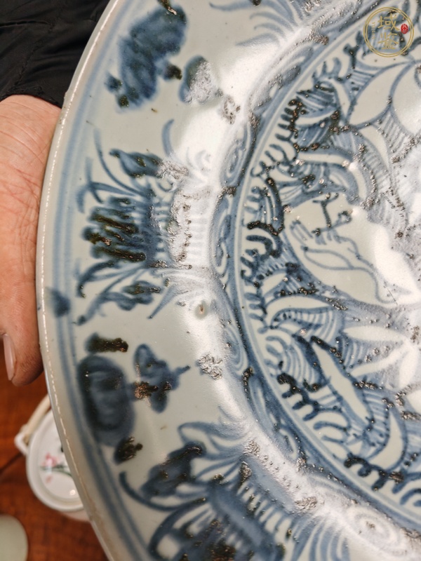 古玩陶瓷青花盤真品鑒賞圖