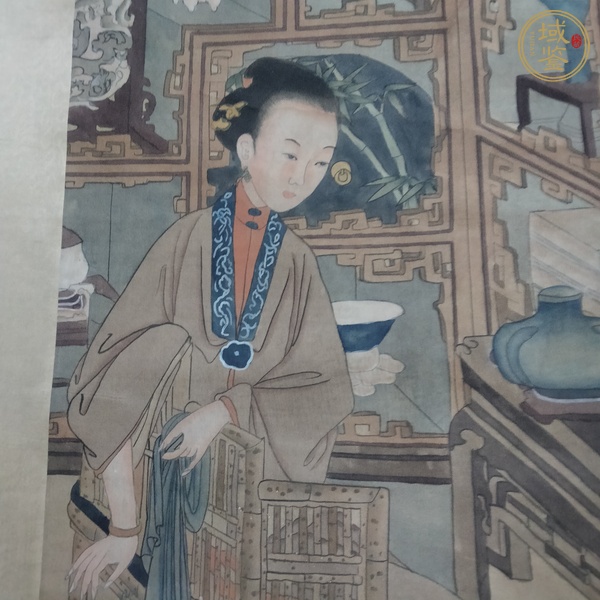 古玩字畫(huà)仕女圖真品鑒賞圖