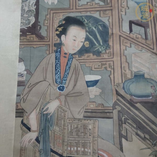 古玩字畫(huà)仕女圖真品鑒賞圖