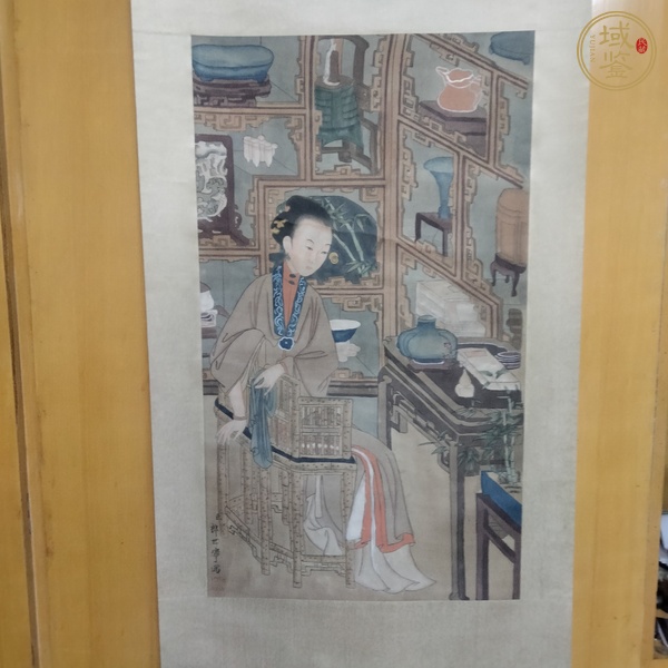 古玩字畫(huà)仕女圖真品鑒賞圖