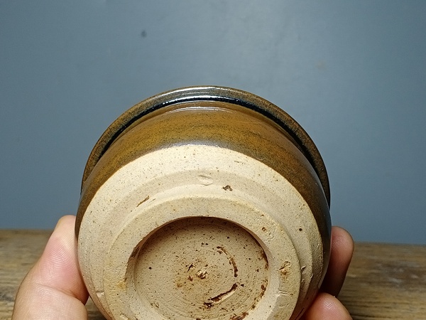 古玩陶瓷磁州窯窯變黑釉香爐拍賣,當(dāng)前價格398元
