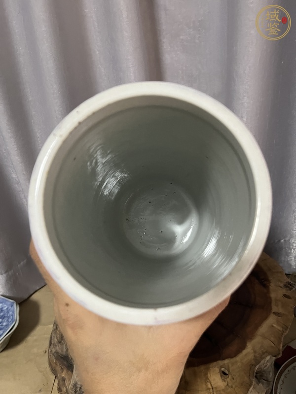 古玩陶瓷郭子儀遇仙圖帽筒真品鑒賞圖