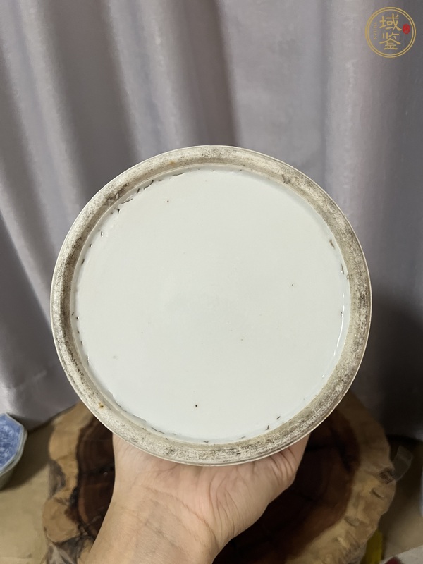 古玩陶瓷郭子儀遇仙圖帽筒真品鑒賞圖