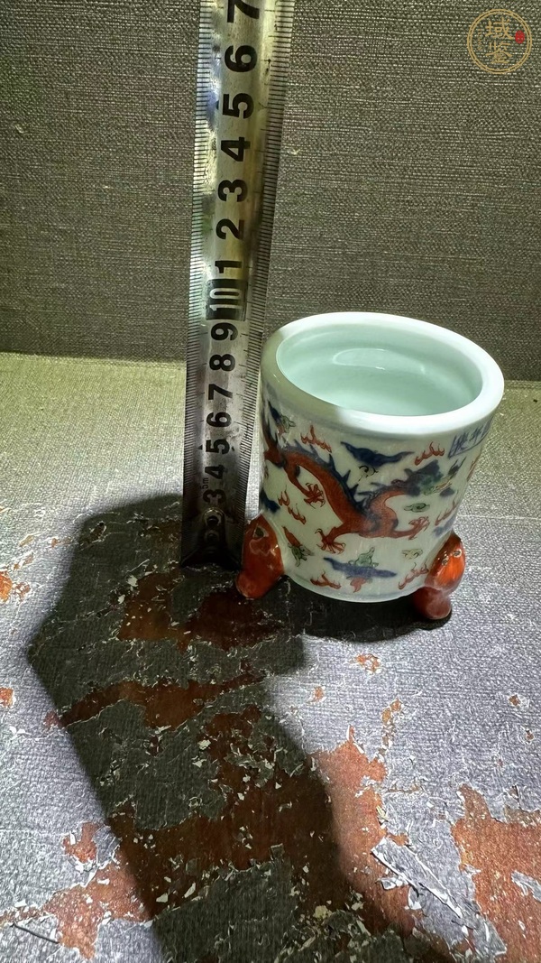 古玩陶瓷雍正·五彩琴爐真品鑒賞圖