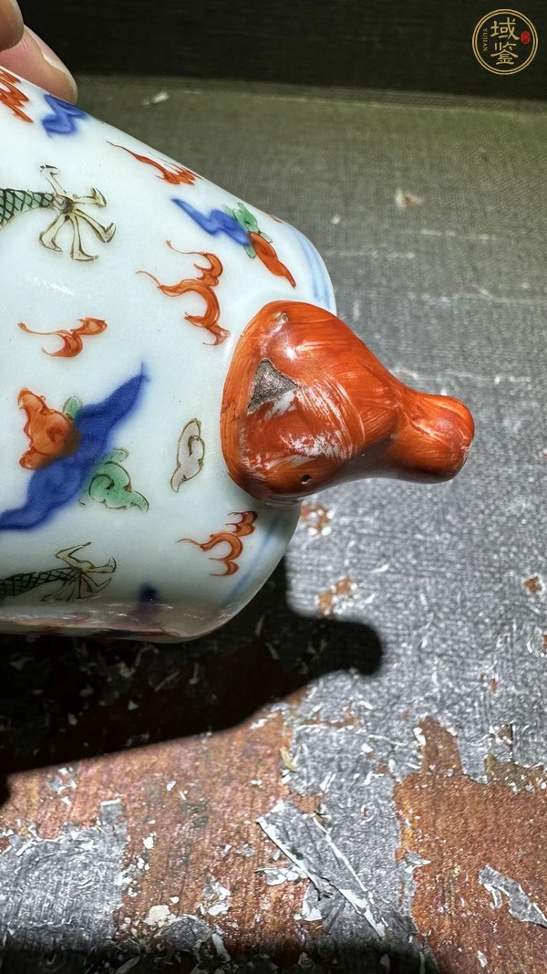 古玩陶瓷雍正·五彩琴爐真品鑒賞圖