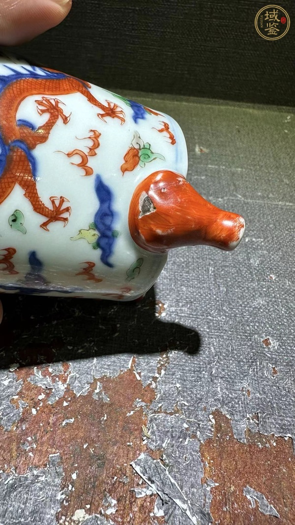 古玩陶瓷雍正·五彩琴爐真品鑒賞圖