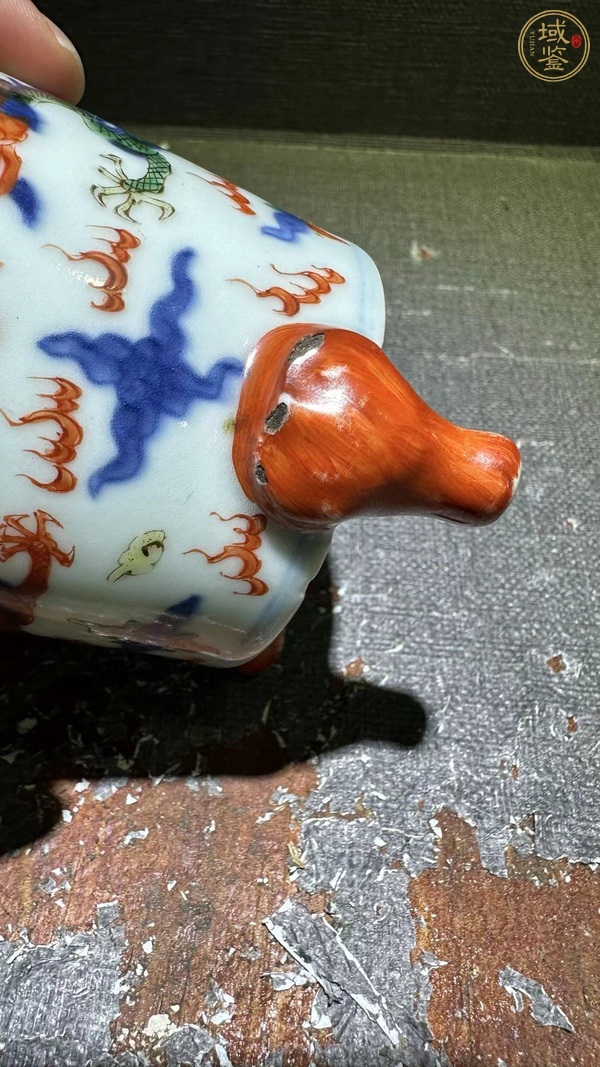 古玩陶瓷雍正·五彩琴爐真品鑒賞圖