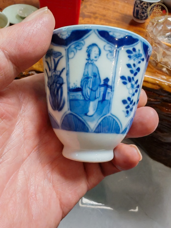 古玩陶瓷青花杯真品鑒賞圖