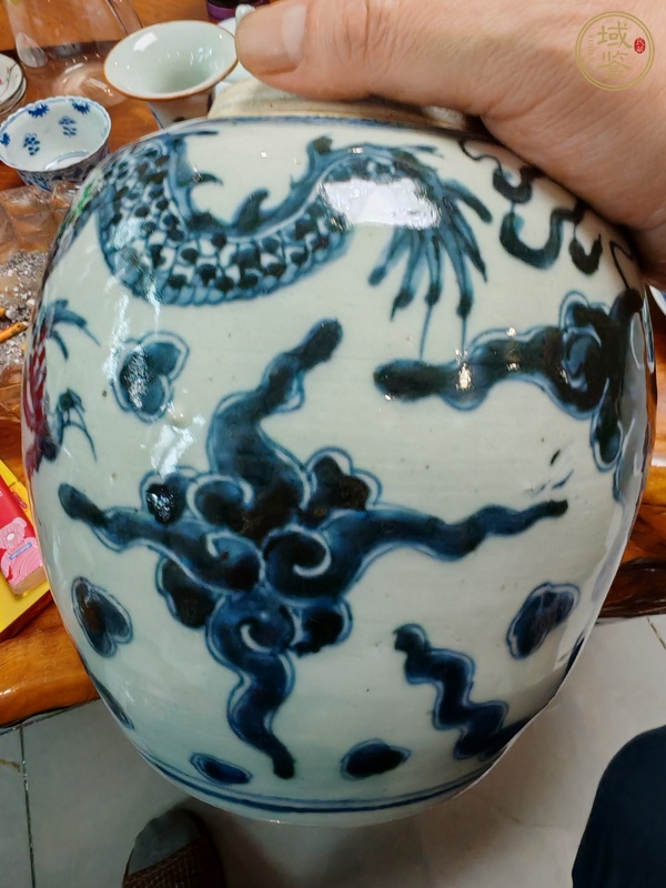 古玩陶瓷青花罐真品鑒賞圖