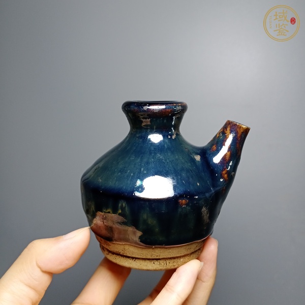 古玩陶瓷黑釉水注 真品鑒賞圖