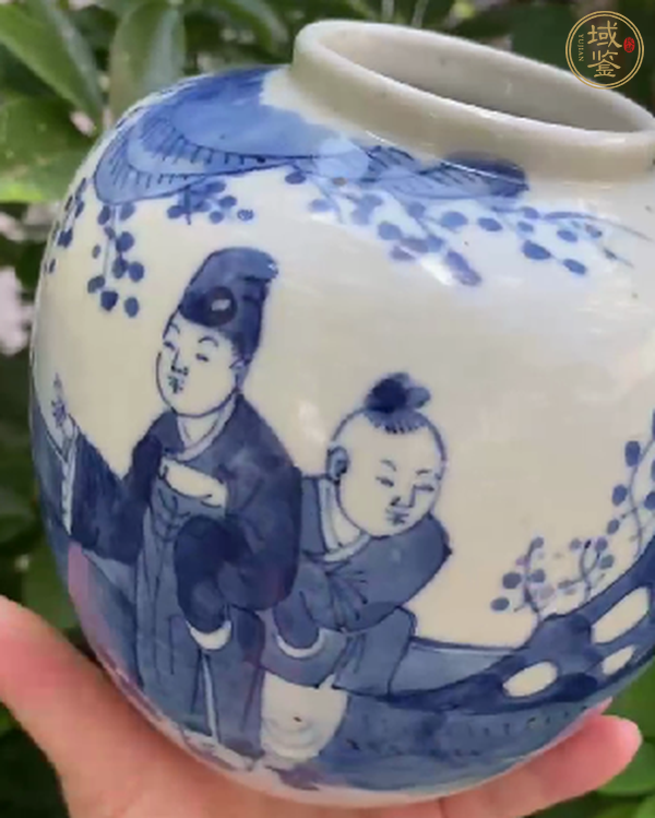 古玩陶瓷青花罐真品鑒賞圖