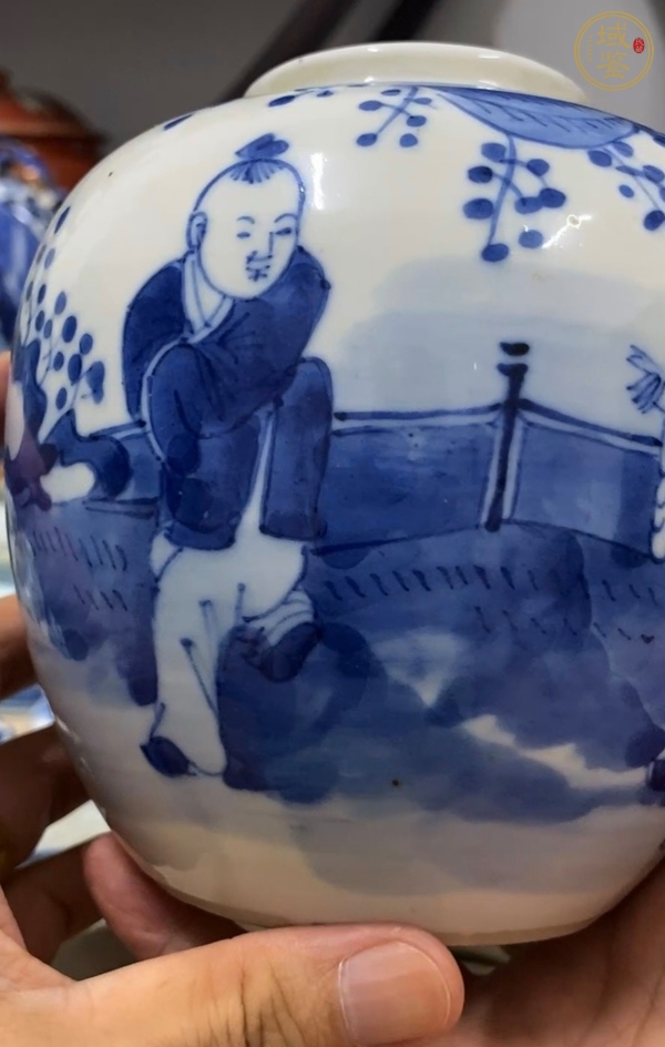 古玩陶瓷青花罐真品鑒賞圖