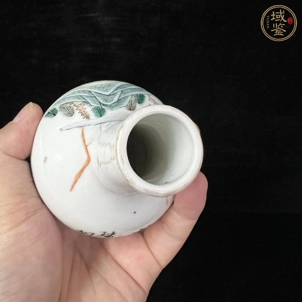 古玩陶瓷山水紋瓶真品鑒賞圖