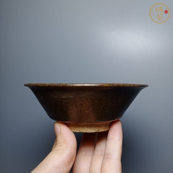 古玩陶瓷磁州窯茶葉末釉茶盞真品鑒賞圖