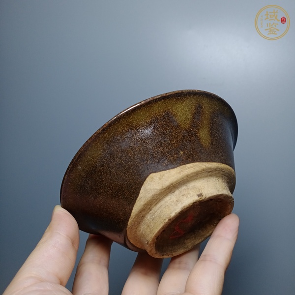 古玩陶瓷磁州窯茶葉末釉茶盞真品鑒賞圖