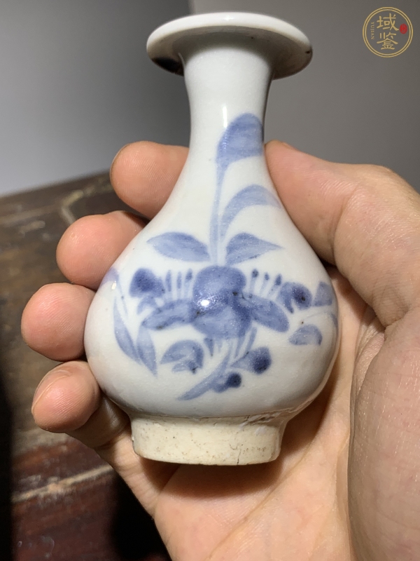 古玩陶瓷青花玉壺春瓶真品鑒賞圖