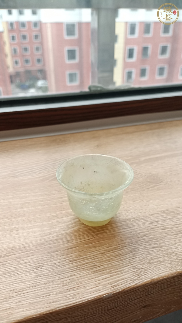 古玩玉器岫玉雕“素紋杯”真品鑒賞圖