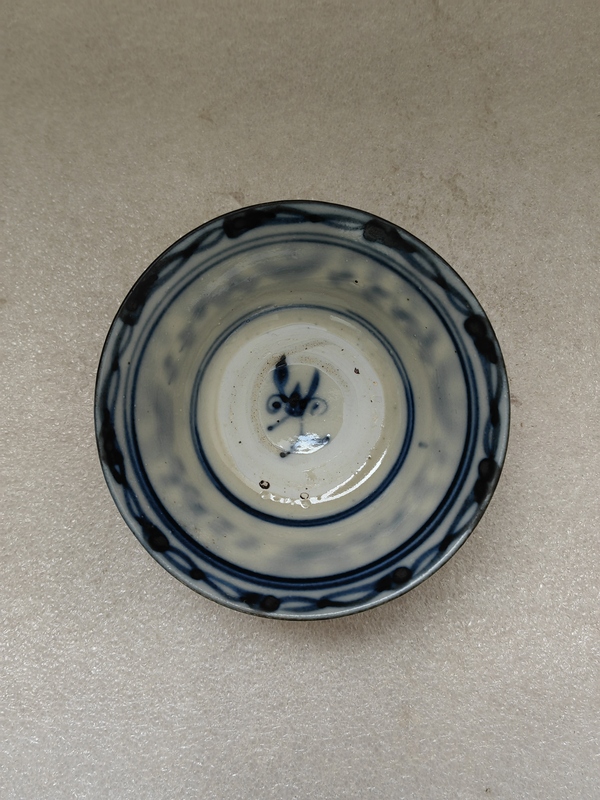古玩陶瓷青花鳳眼茶碗拍賣,當前價格567元
