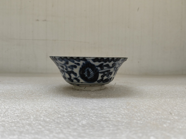 古玩陶瓷青花鳳眼茶碗拍賣,當前價格567元