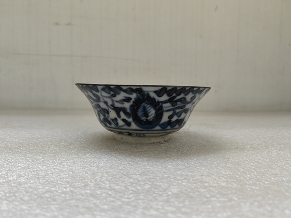 古玩陶瓷青花鳳眼茶碗拍賣,當前價格567元