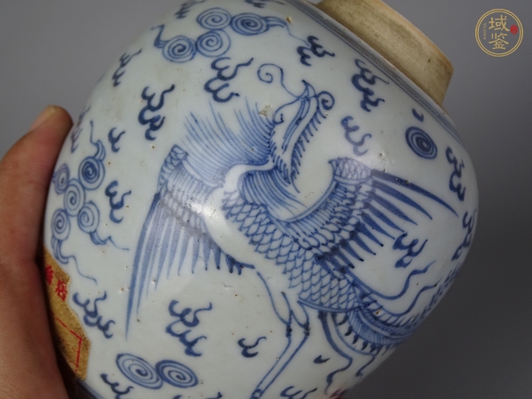 古玩陶瓷青花鳳紋罐真品鑒賞圖