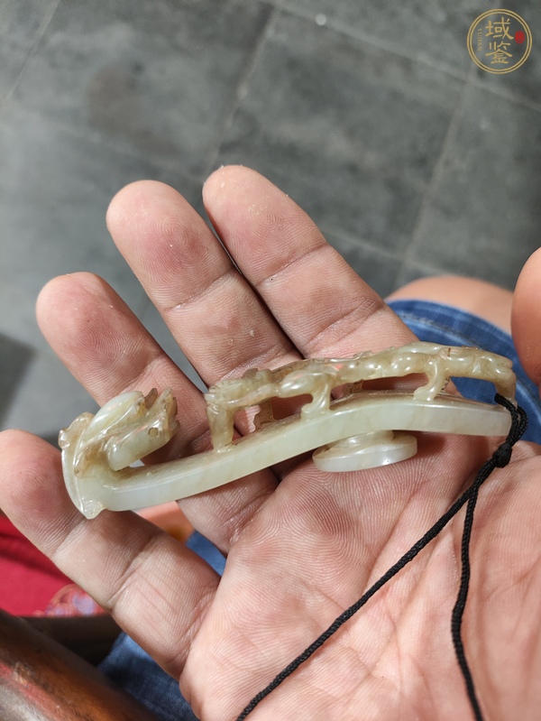 古玩玉器和田玉雕“蒼龍教子”帶鉤真品鑒賞圖