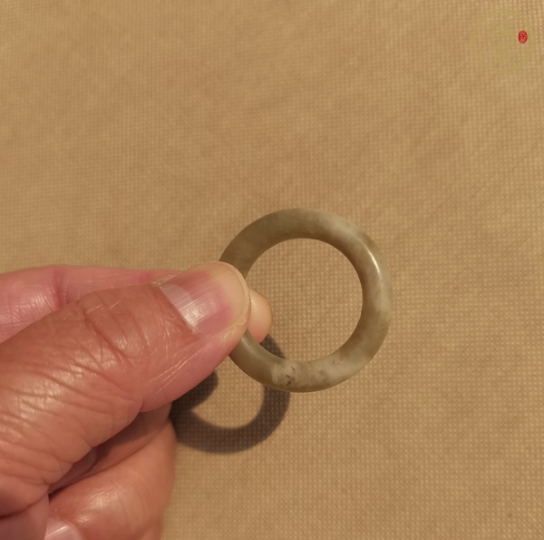 古玩玉器玉襟環(huán)真品鑒賞圖