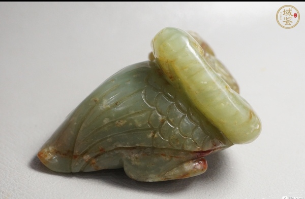 古玩玉器提油仿古“鵝如意”擺件真品鑒賞圖