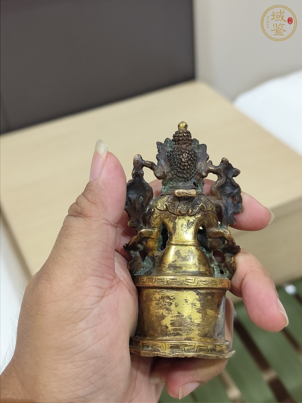 古玩銅器說法彌勒菩薩真品鑒賞圖