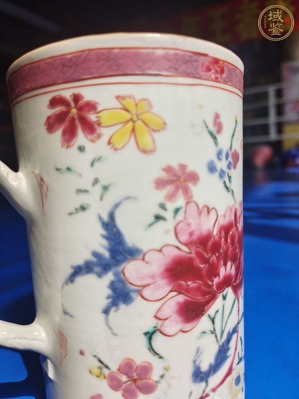 古玩陶瓷粉彩把杯真品鑒賞圖
