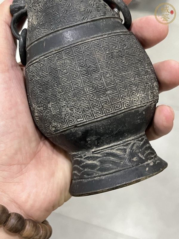 古玩銅器銅尊瓶真品鑒賞圖