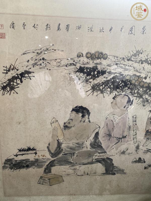 古玩字畫煮茶圖真品鑒賞圖