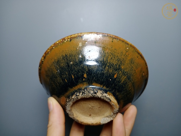 古玩陶瓷釉茶盞  真品鑒賞圖