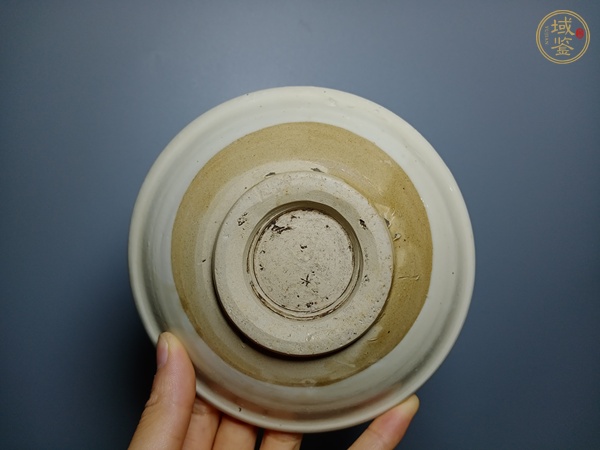 古玩陶瓷白地褐釉盤 真品鑒賞圖