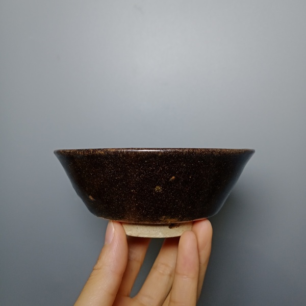 古玩陶瓷清代磁州窯茶盞拍賣，當前價格118元