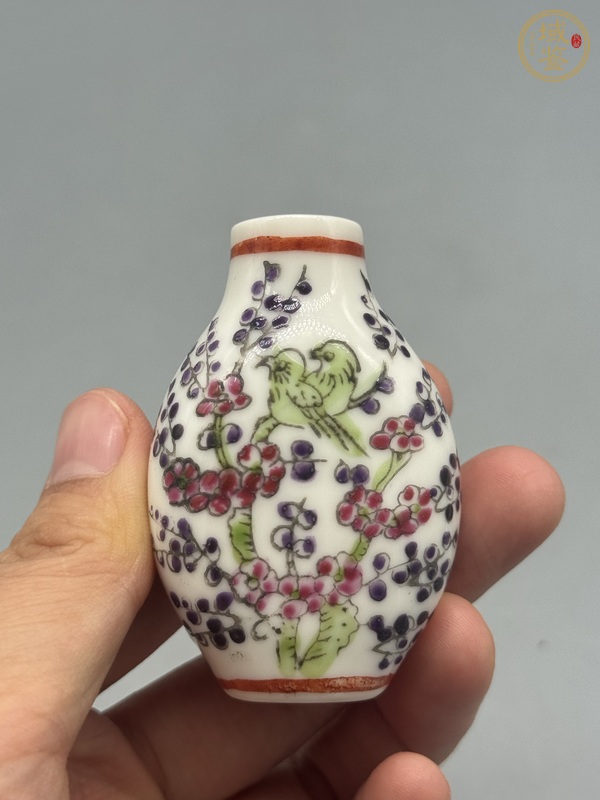 古玩陶瓷鼻煙壺真品鑒賞圖