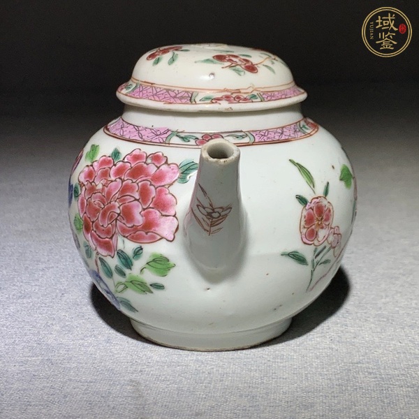 古玩陶瓷花鳥紋粉彩執(zhí)壺真品鑒賞圖