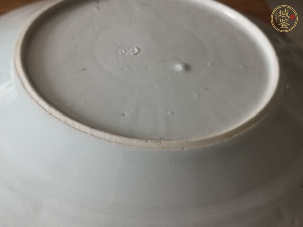 古玩陶瓷晚清外銷山水盤真品鑒賞圖