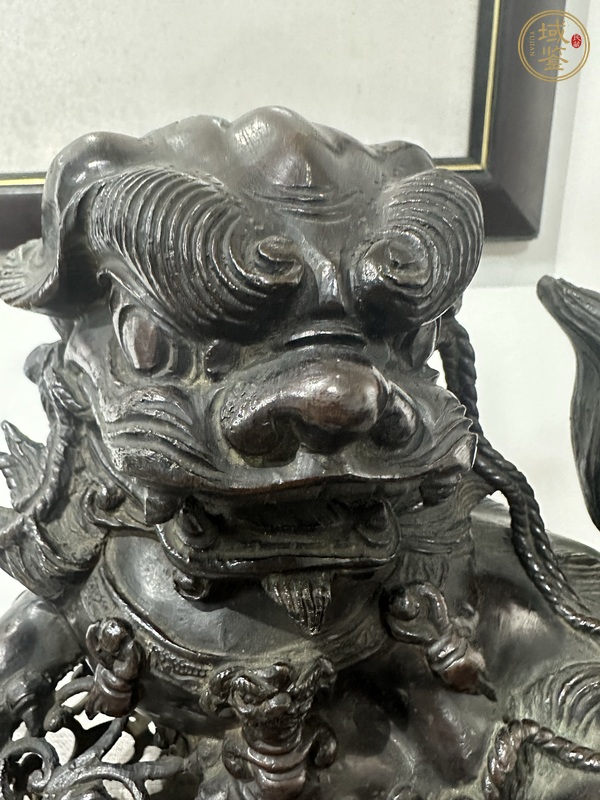 古玩銅器銅獅真品鑒賞圖