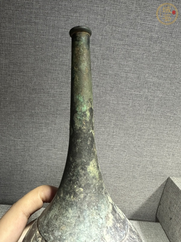 古玩銅器銅瓶真品鑒賞圖