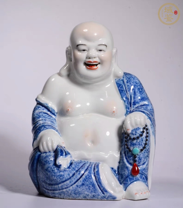 古玩陶瓷彌勒佛塑像真品鑒賞圖