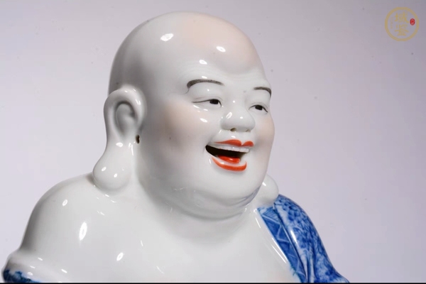 古玩陶瓷彌勒佛塑像真品鑒賞圖