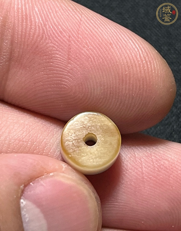 古玩玉器瑪瑙扁珠真品鑒賞圖