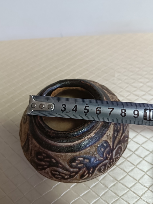 古玩陶瓷西夏靈武窯剔花罐拍賣,當前價格8000元