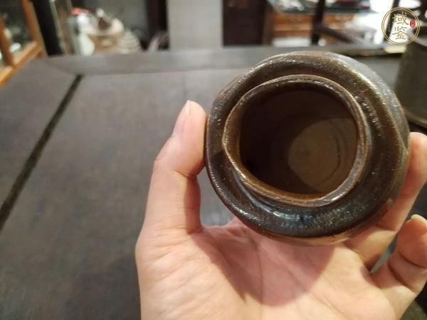 古玩陶瓷洪塘窯茶入真品鑒賞圖