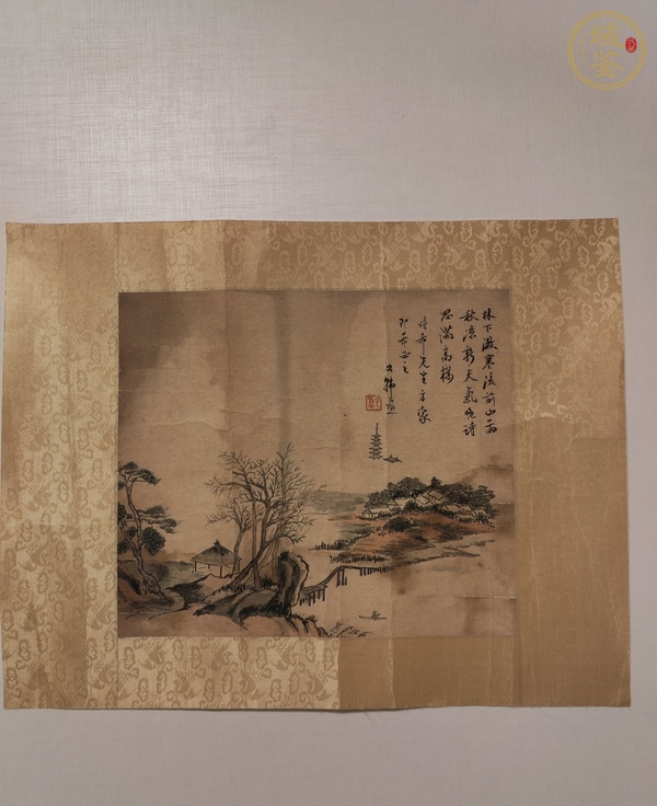 古玩字畫詩(shī)思滿高樓真品鑒賞圖