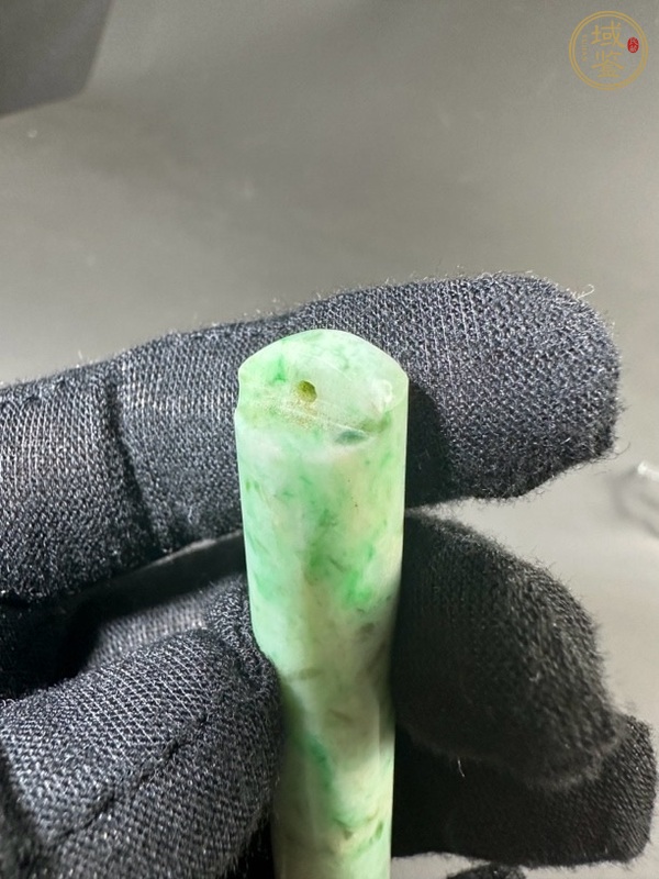古玩玉器天然翡翠翎管真品鑒賞圖