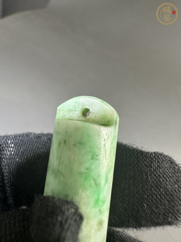 古玩玉器天然翡翠翎管真品鑒賞圖