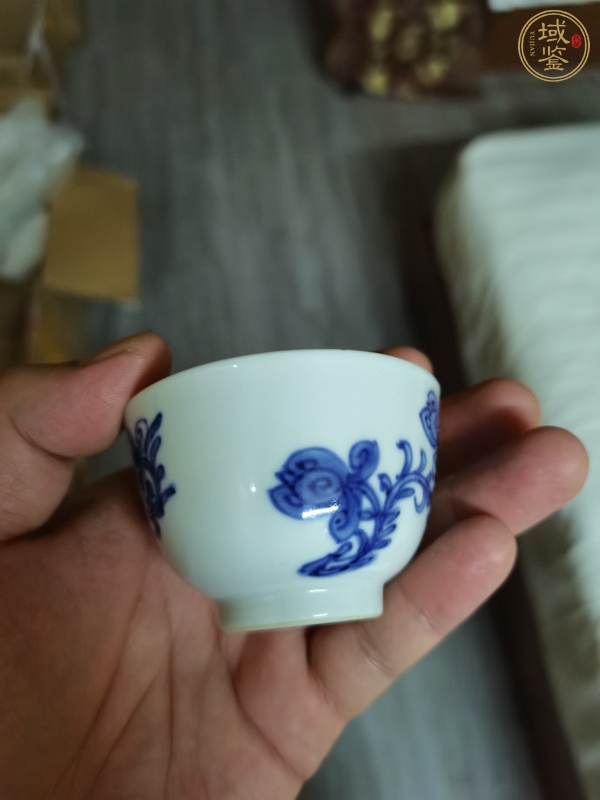 古玩陶瓷青花杯真品鑒賞圖