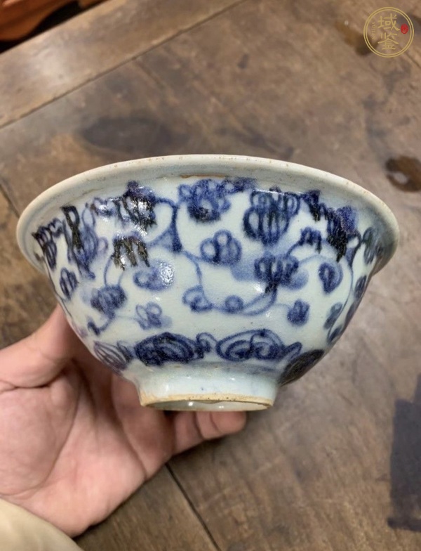 古玩陶瓷青花纏枝碗真品鑒賞圖